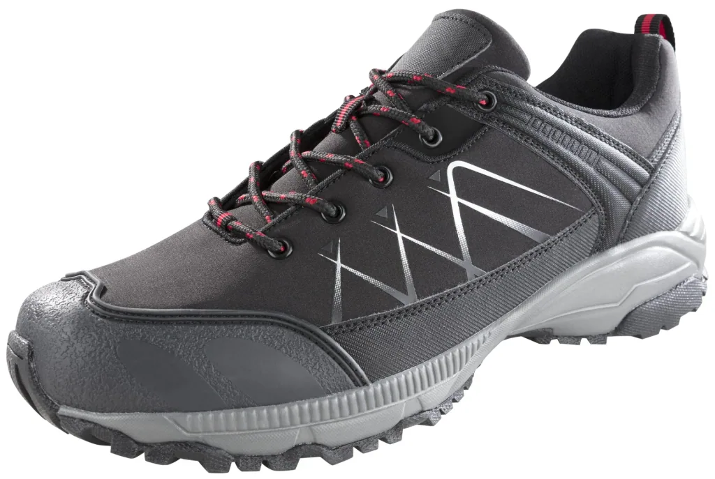 Softshell shoe, color black/red, size 42