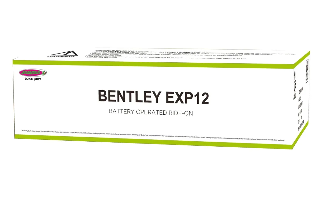 Ride-on Bentley EXP12 for children, 12 Volt, Green