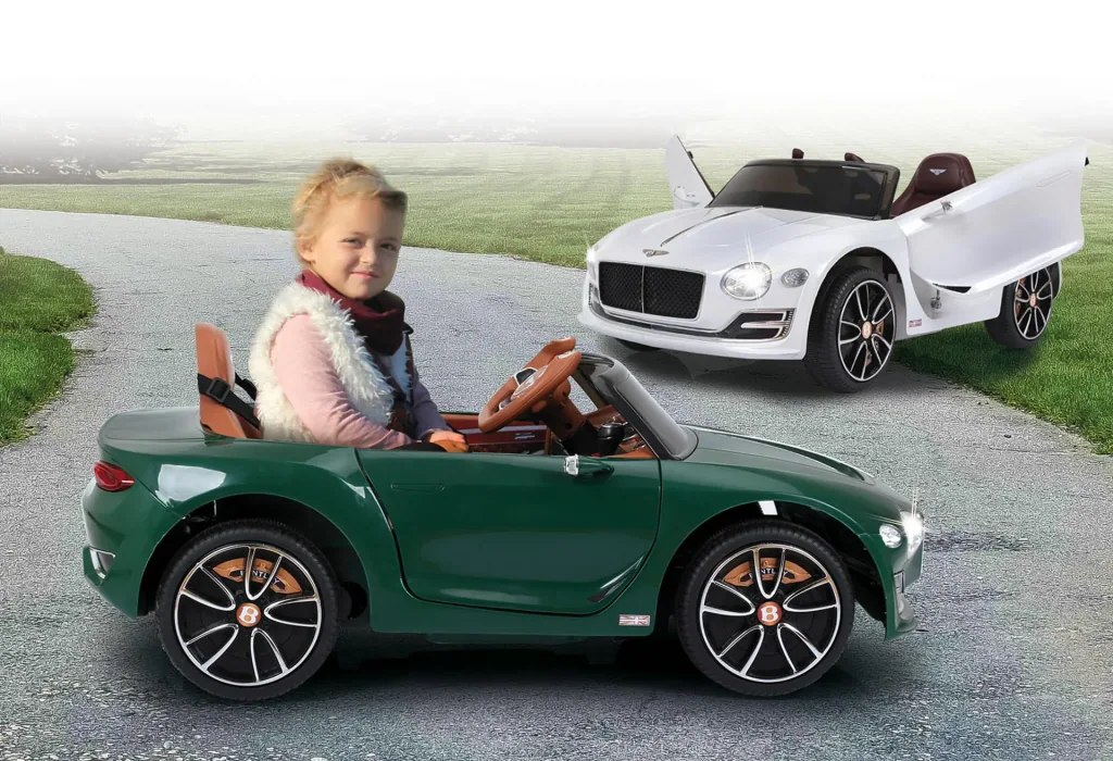 Ride-on Bentley EXP12 for children, 12 Volt, Green