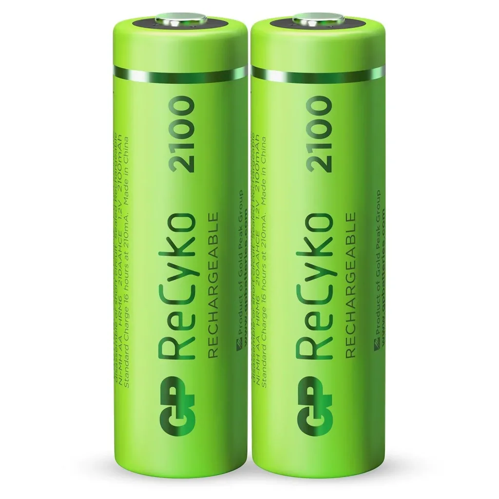 ReCyko Mignon (AA) NiMH rechargeable batteries with 2100 mAh, 1.2 V - 2 pieces