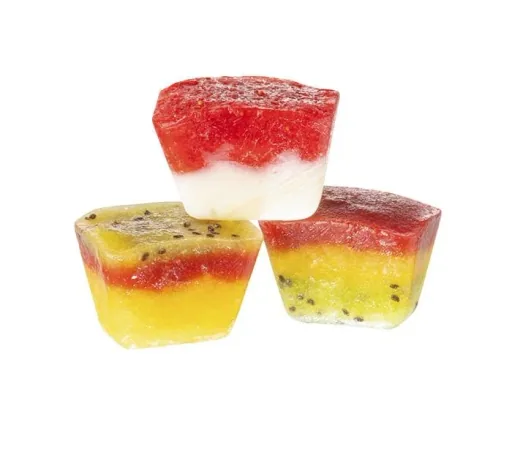 Ice cube tray including transparent lid, for 21 ice cubes, ice cube size: 4 x 2.5 x 3 cm