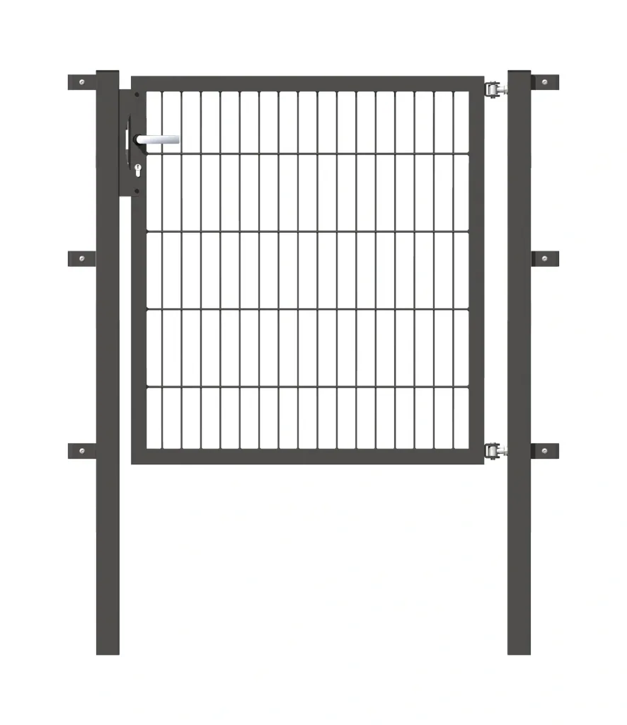 Single gate Flexo with accessories, anthracite/ width 100 cm, height 100 cm