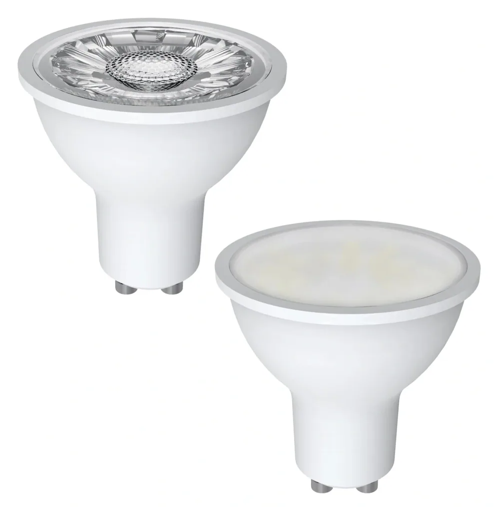 LED reflector lamp with 7 watts, GU10, 36°, warm white