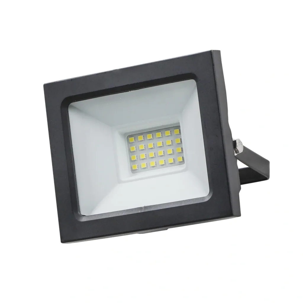 LED outdoor spotlight black, 20W 1500 lumens