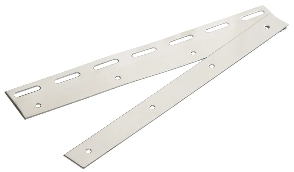 Clamping and pendulum bar 300mm stainless steel for PVC curtain