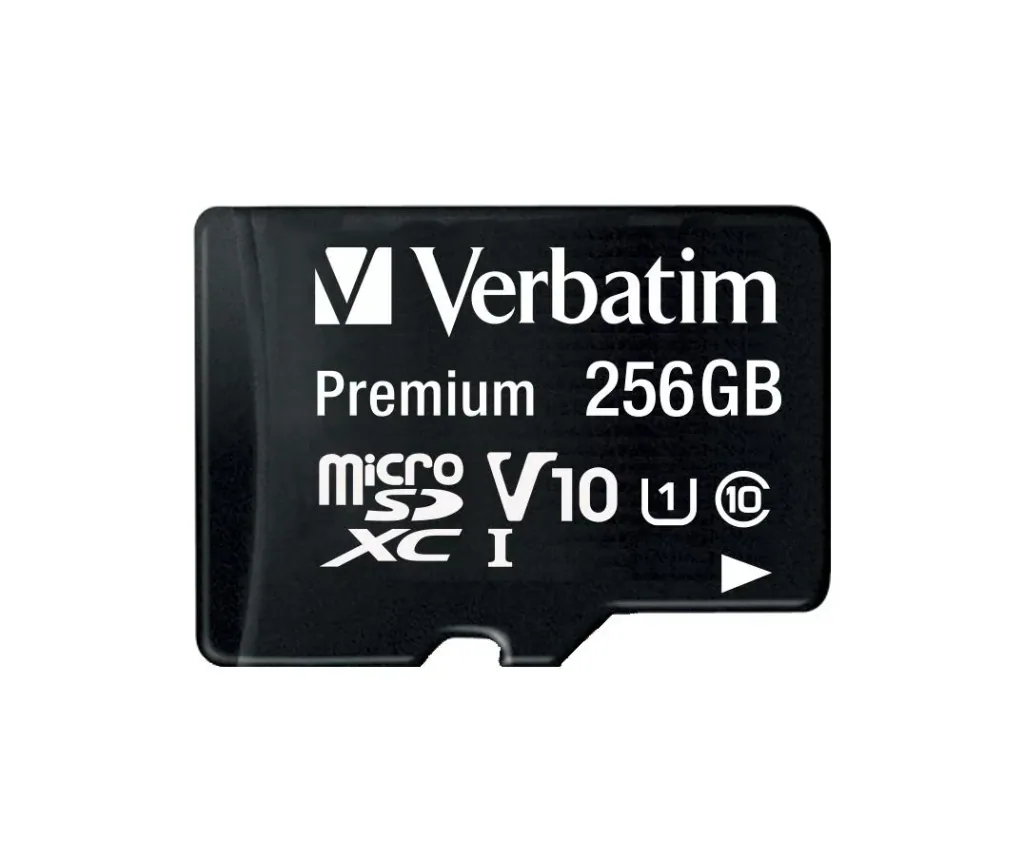 256 GB microSDXC memory card with SD card adapter, Class 10