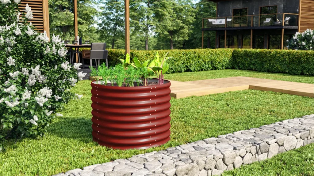 Raised bed 630 Terra Round ruby