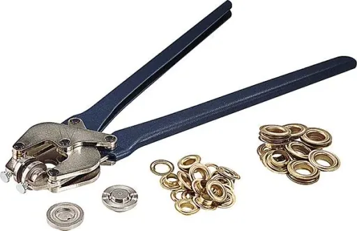 Eyelets 20.0 mm, plain brass, 10 pieces