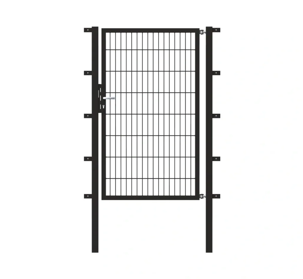 Single gate Flexo with accessories, anthracite/ width 200 cm, height 160 cm
