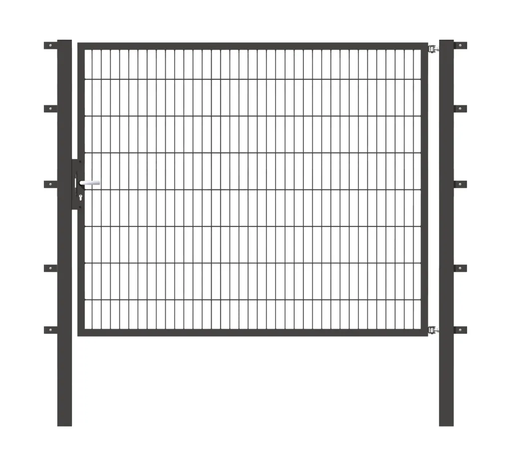 Single gate Flexo with accessories, anthracite/ width 200 cm, height 160 cm