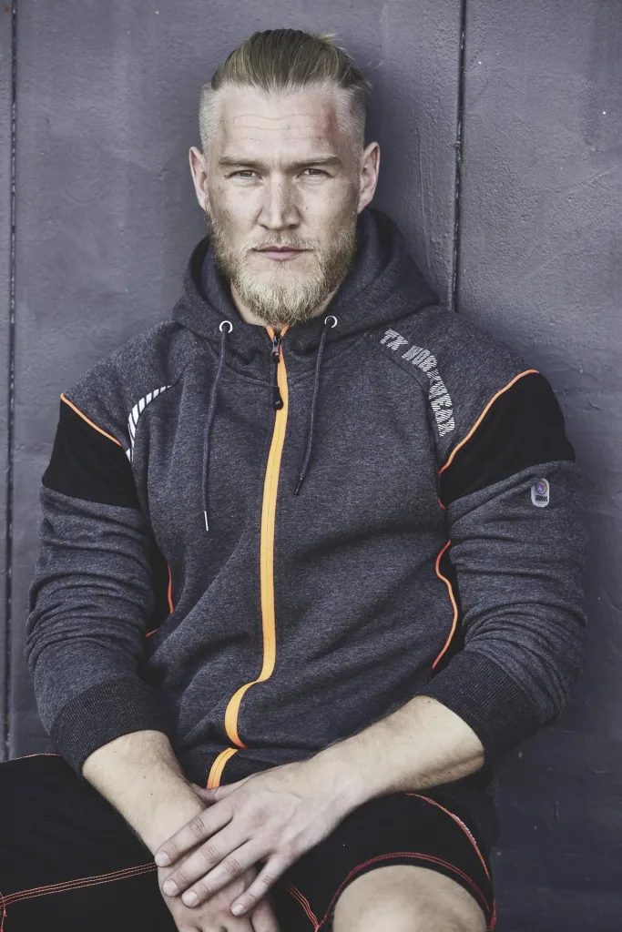 Sweat jacket, color gray/black, size M