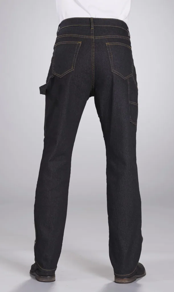 Stretch worker jeans, color black, size 48