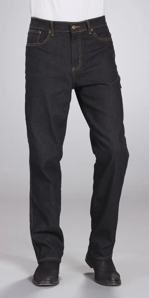 Stretch worker jeans, color black, size 48