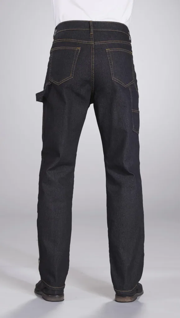 Stretch worker jeans, color black, size 48
