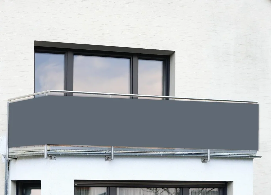 Balcony privacy screen anthracite plain