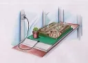 Heating plate, size 40 x 65 cm, power 42 watts