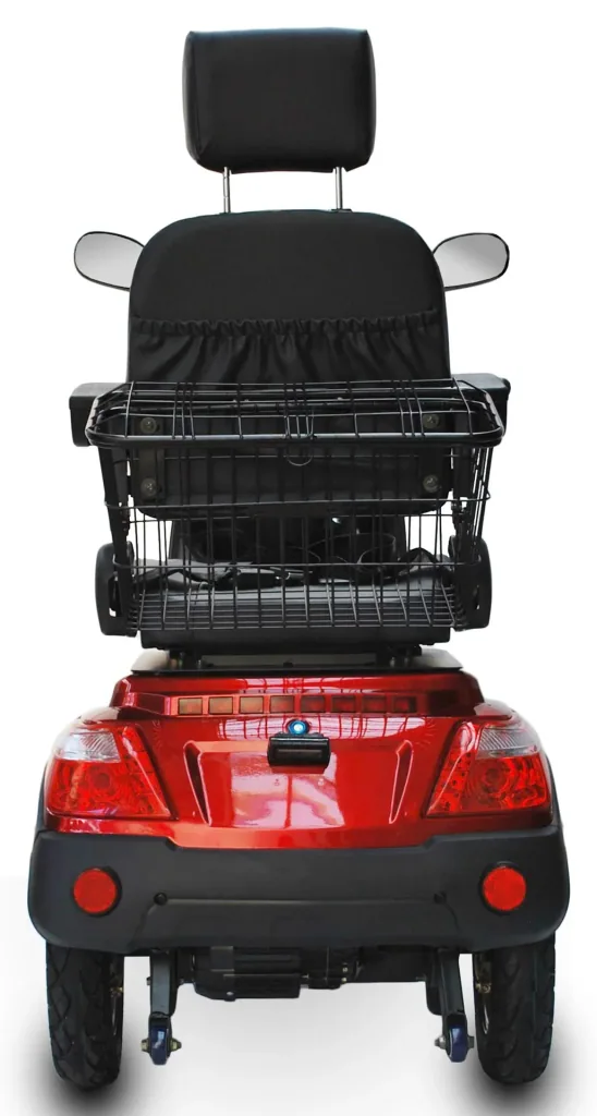 Electric mobility scooter 525 Red, 4 wheels, senior mobility scooter