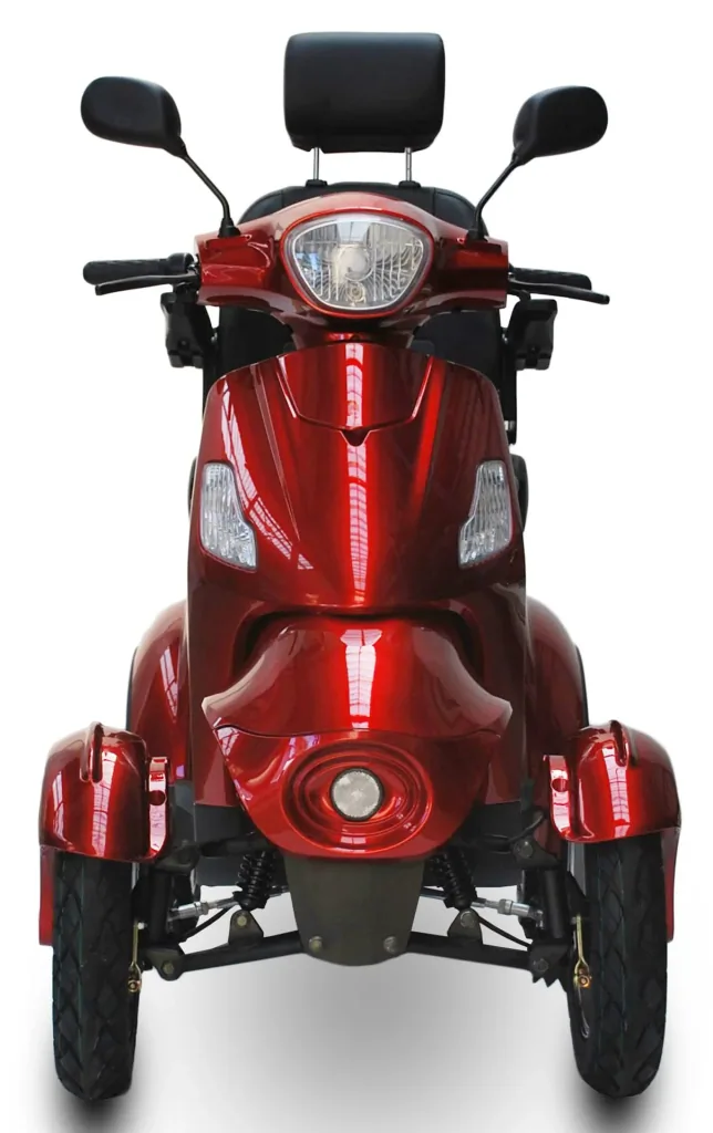 Electric mobility scooter 525 Red, 4 wheels, senior mobility scooter