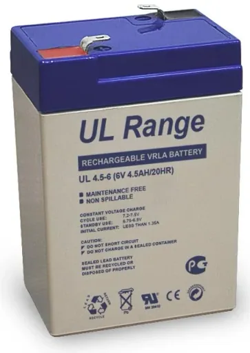 Battery 6 Volt UL4.5-6, 4.5Ah