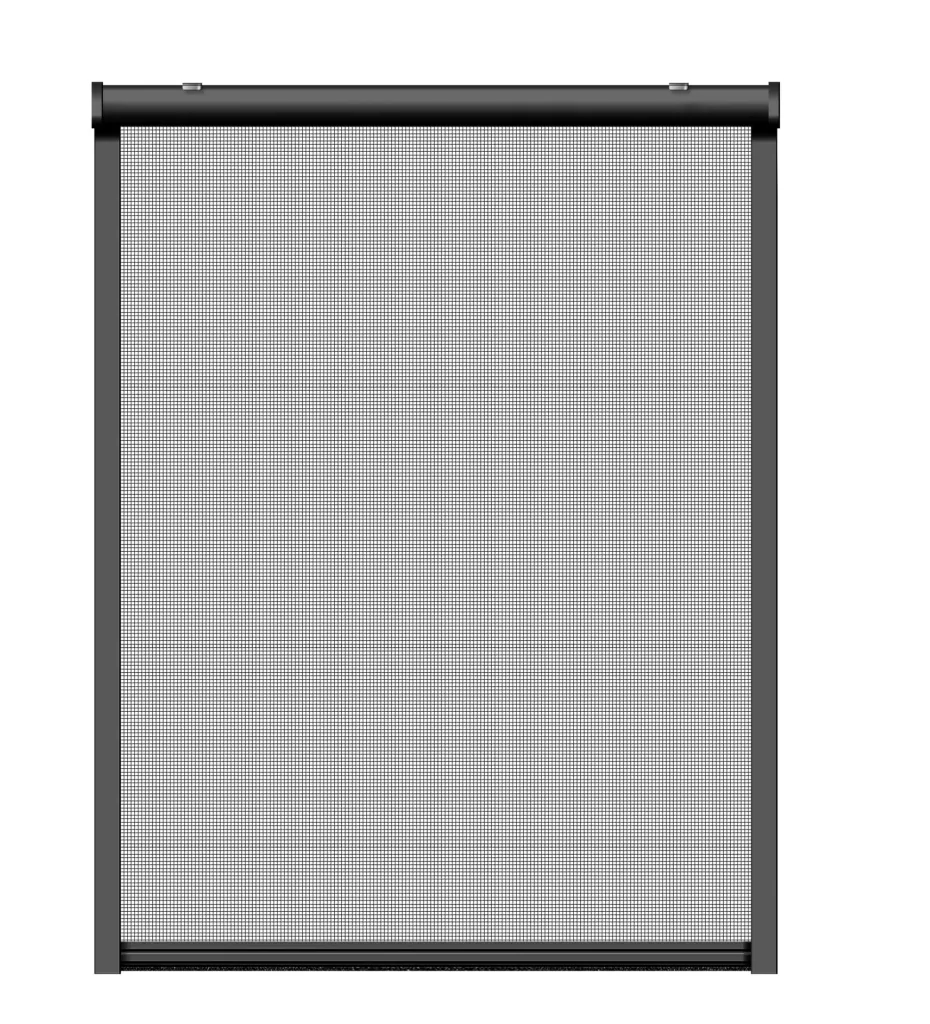 Insect screen roller blind for windows, anthracite, 100 x 160 cm