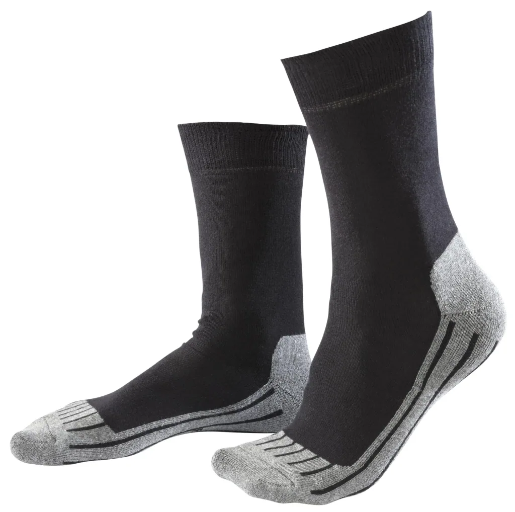 Hiking socks 2-pack, color black, size 39/42