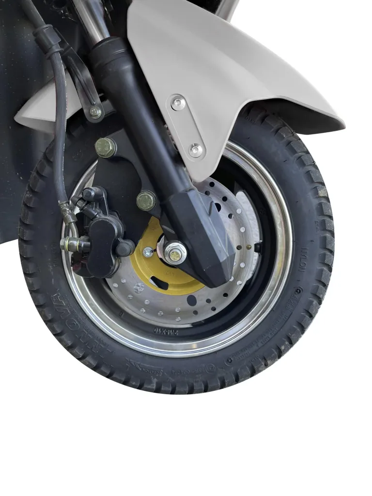 E-compact scooter "Lucca Trio" - 40 km/h - wind and weatherproof, silver