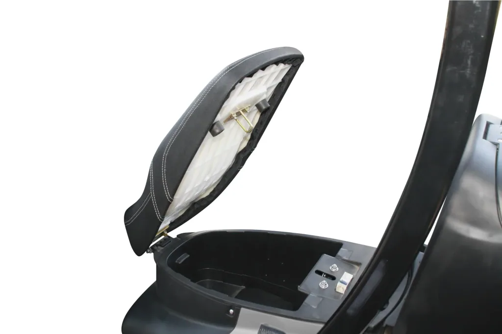 E-compact scooter "Lucca Trio" - 40 km/h - wind and weatherproof, silver