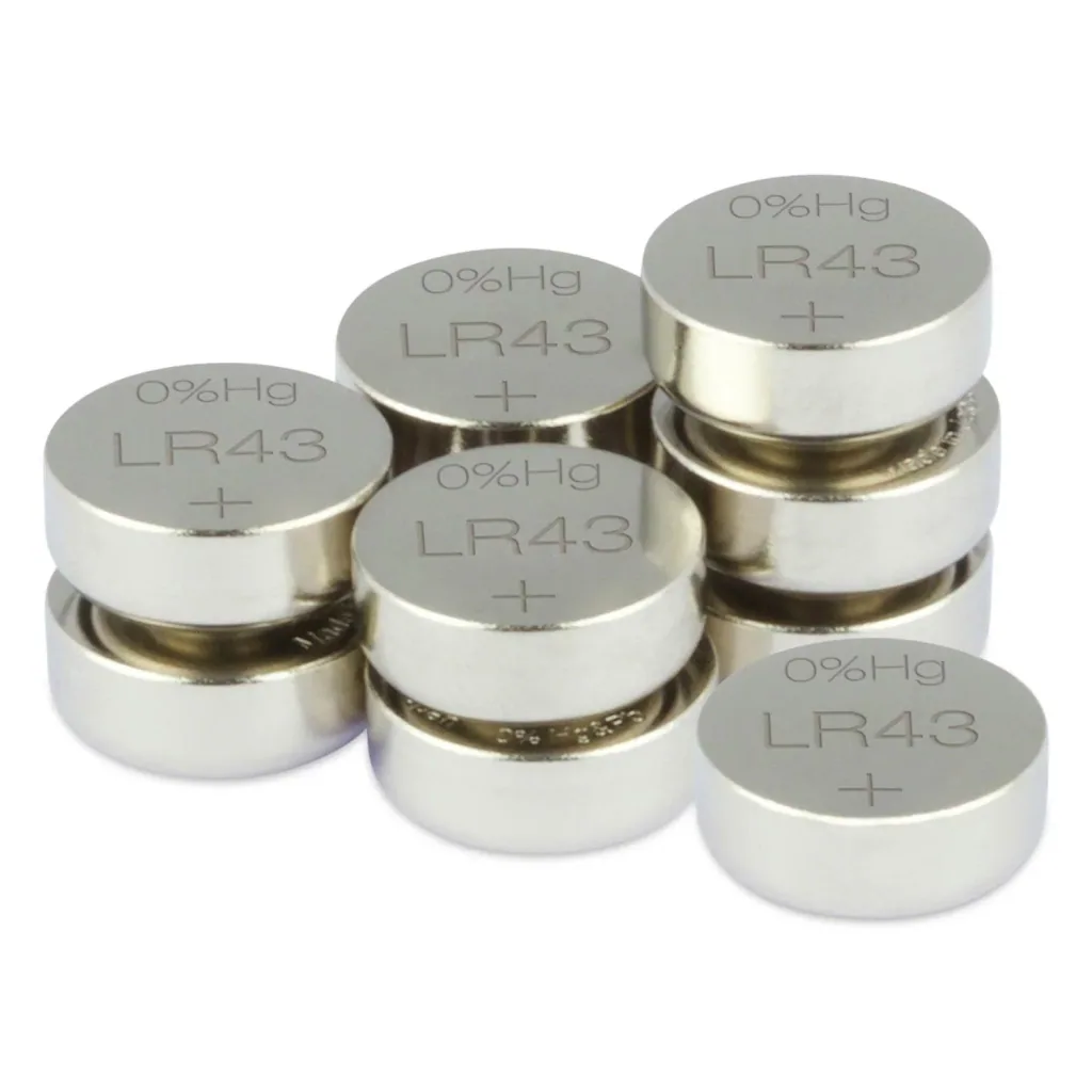 Alkaline button cell LR43 / V12GA - 10 pieces