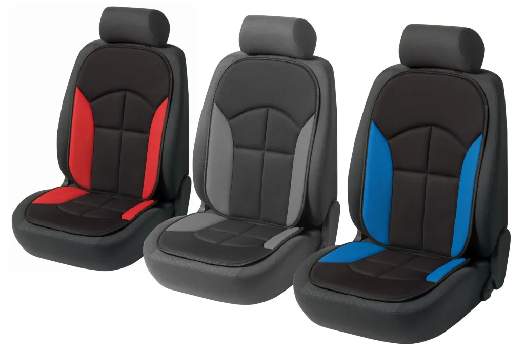 Seat cover "Norvara" black - red