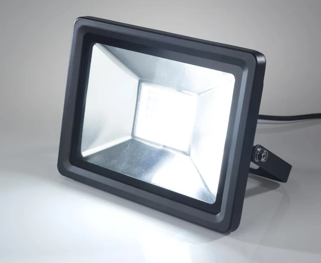 LED floodlight with motion detector, 30 watts, 2400 lumens, IP44