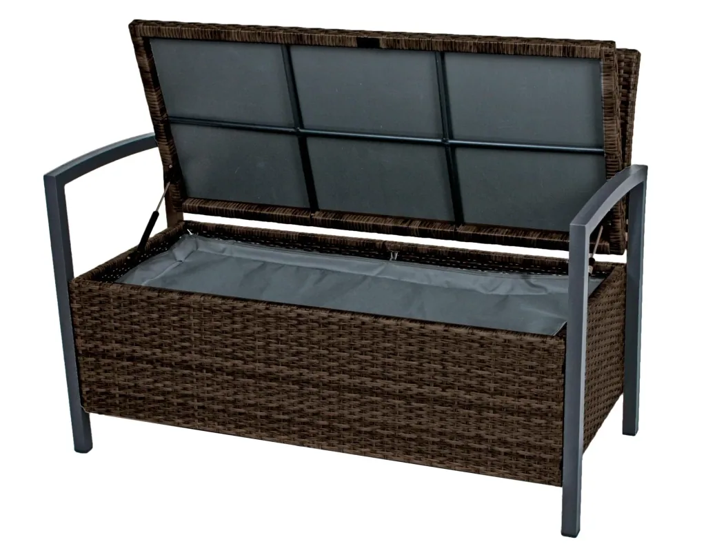 Garden bench "Ferrara" coffee