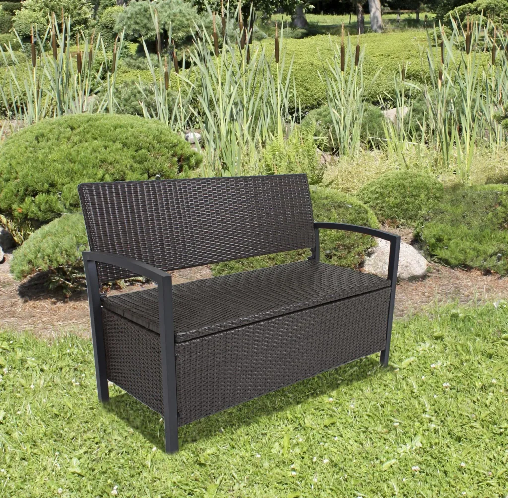 Garden bench "Ferrara" coffee