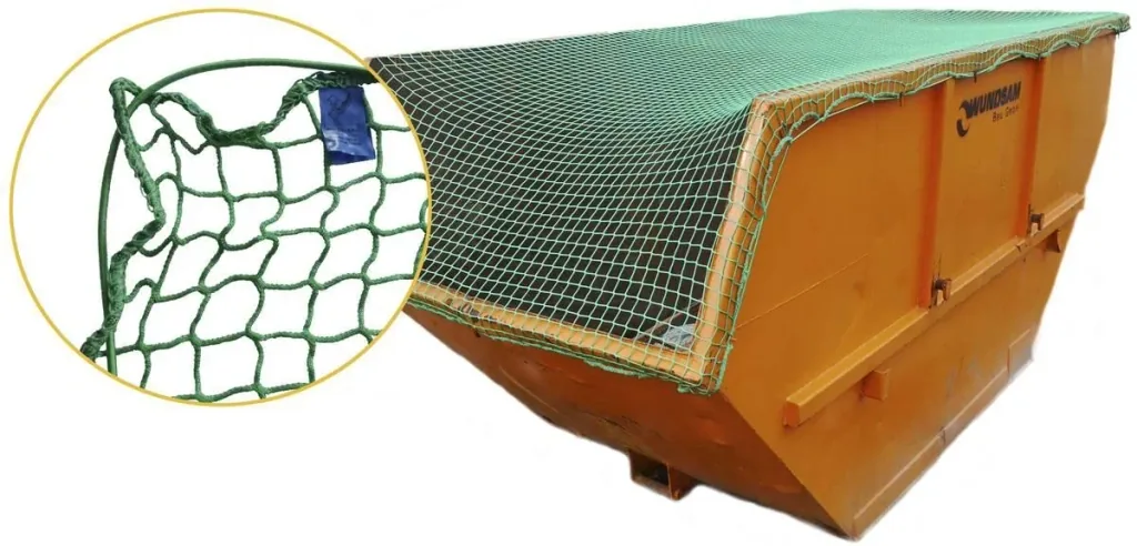 Container net with rubber rope, 3.5 x 7 m