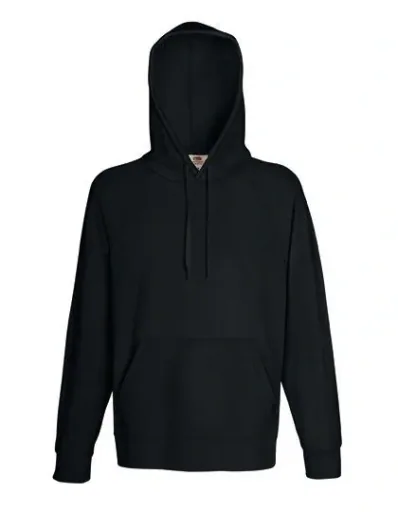 Hoody with kangaroo pocket, color black, size M