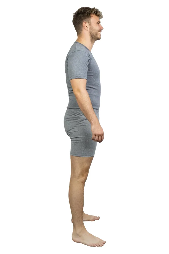 Undershirt, dark grey/melange, size M