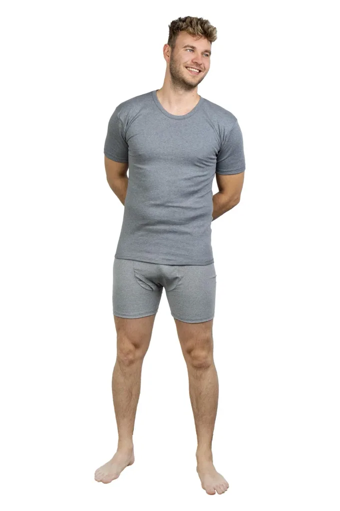 Undershirt, dark grey/melange, size M