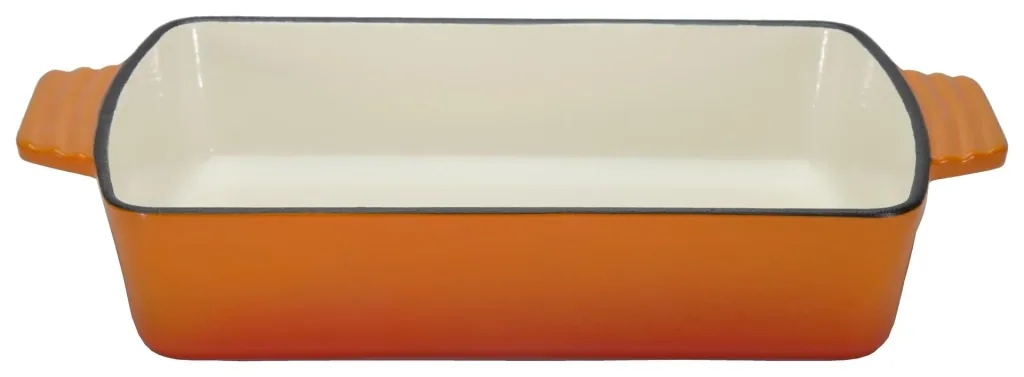 Casserole dish, approx. 2.8 l, orange shaded cast iron