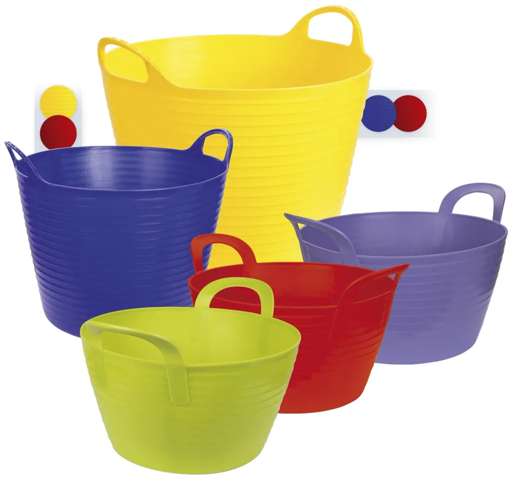 Bucket "Flex Bag", approx. 42 l, color yellow