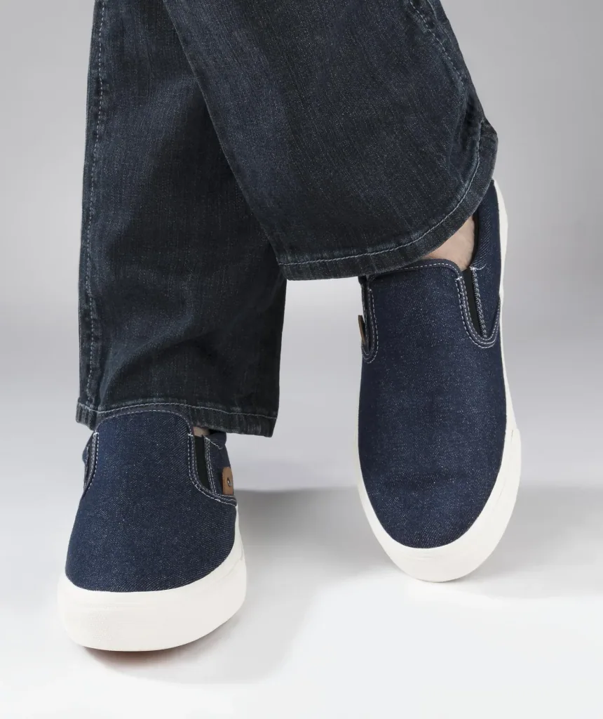 Canvas Slipper, Farbe jeansblau, Gr.40