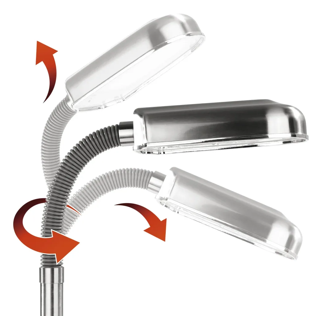 LED daylight table lamp stainless steel
