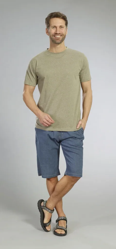 Functional shirt, color olive melange, size M