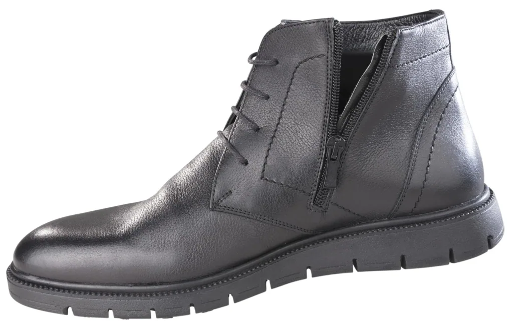 Ankle boots with zipper, color black, size 40