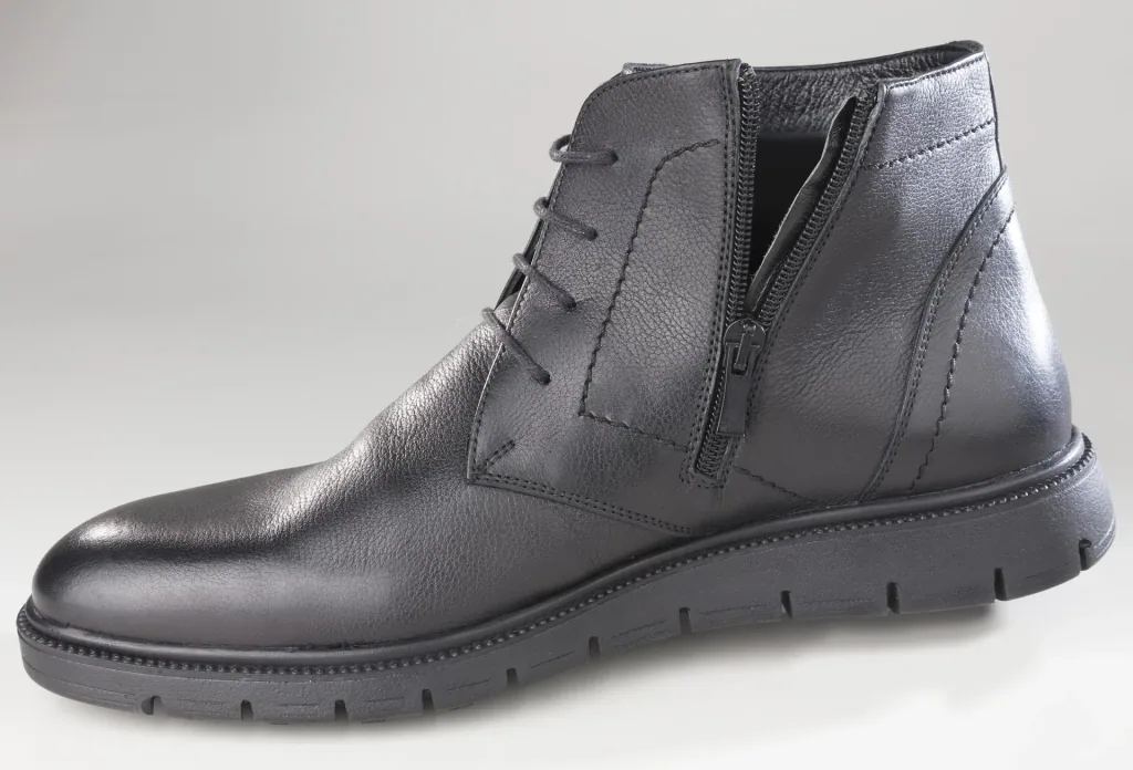 Ankle boots with zipper, color black, size 40