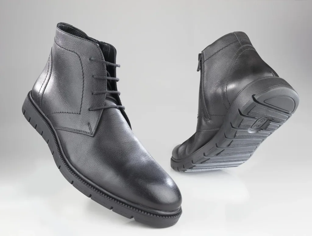 Ankle boots with zipper, color black, size 40