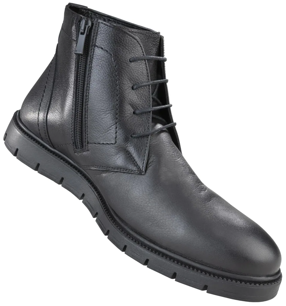 Ankle boots with zipper, color black, size 40