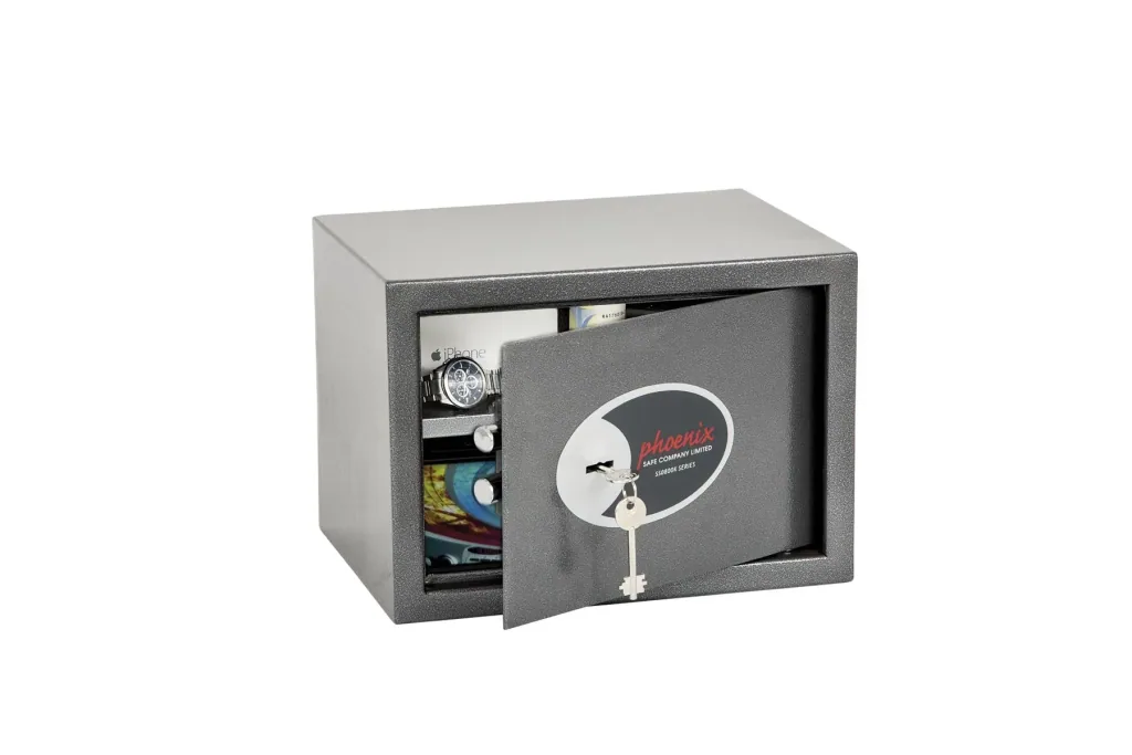 Vela Home & Office safe with key lock, external dimensions 250 x 350 x 250 mm