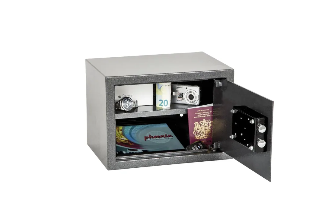Vela Home & Office safe with key lock, external dimensions 250 x 350 x 250 mm