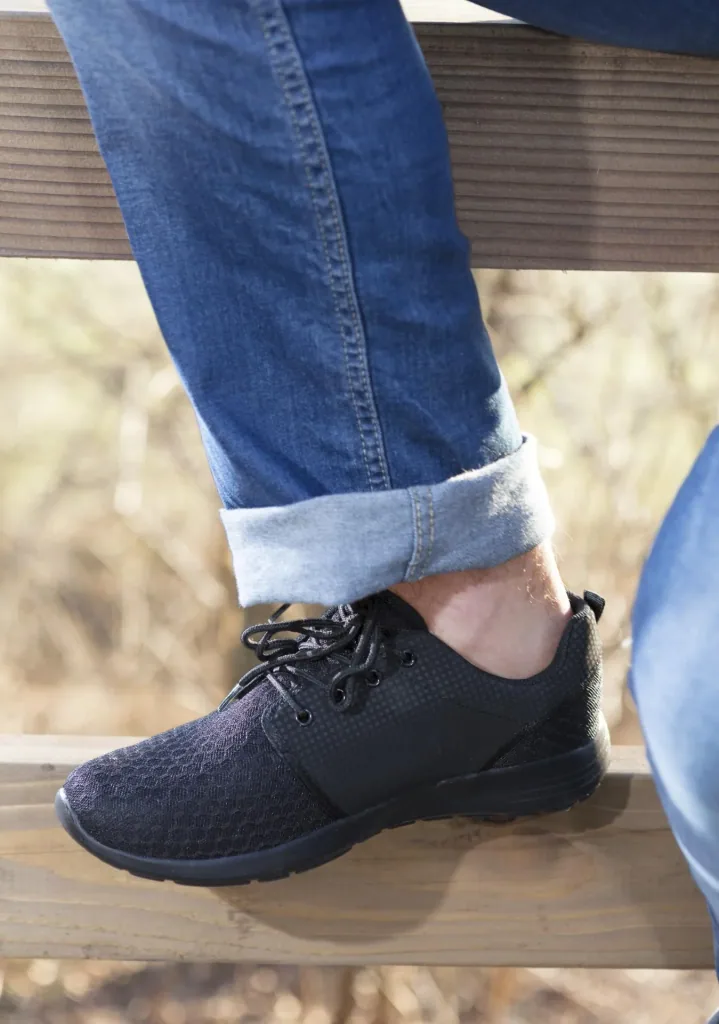 Lace-up shoe, feather-light, color anthracite, size 39