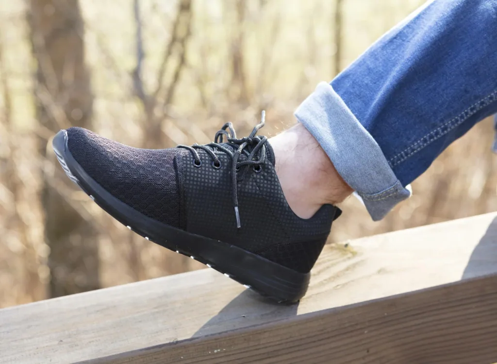 Lace-up shoe, feather-light, color anthracite, size 39