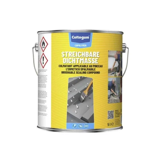 Permanently elastic sealant Rainproof 5 l - 100% waterproof - grey